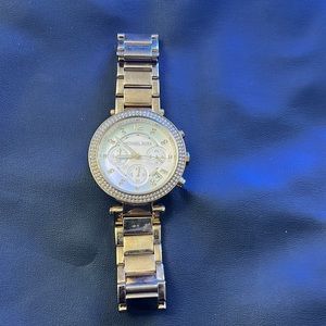 Michael Kors bling gold watch
